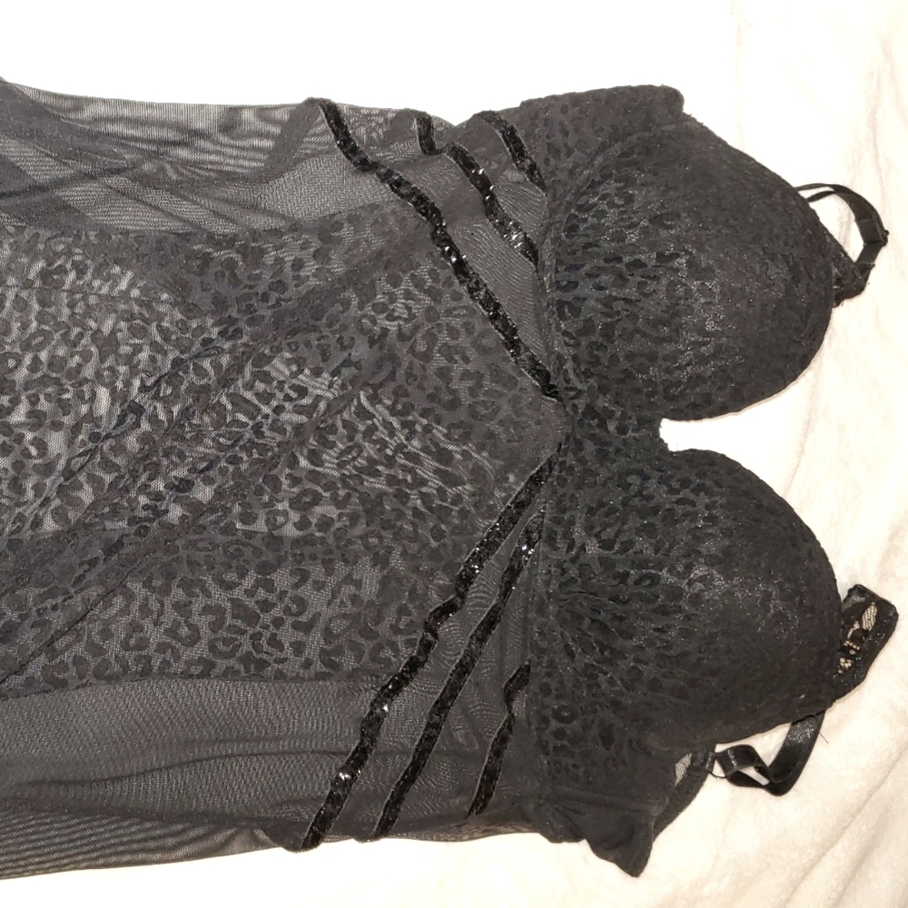 Black Animal Print Teddie